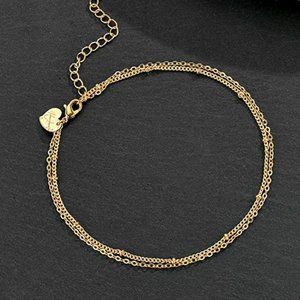 Dainty Ankle Bracelet,14K Gold Plated Tiny Bead Foot Chain Jewelry for Women